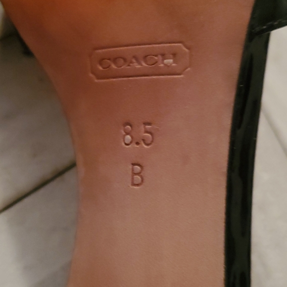 Coach Size 8.5 B Vintage Y2K Black Patent Leather ⚫ Heel - Picture 10 of 12